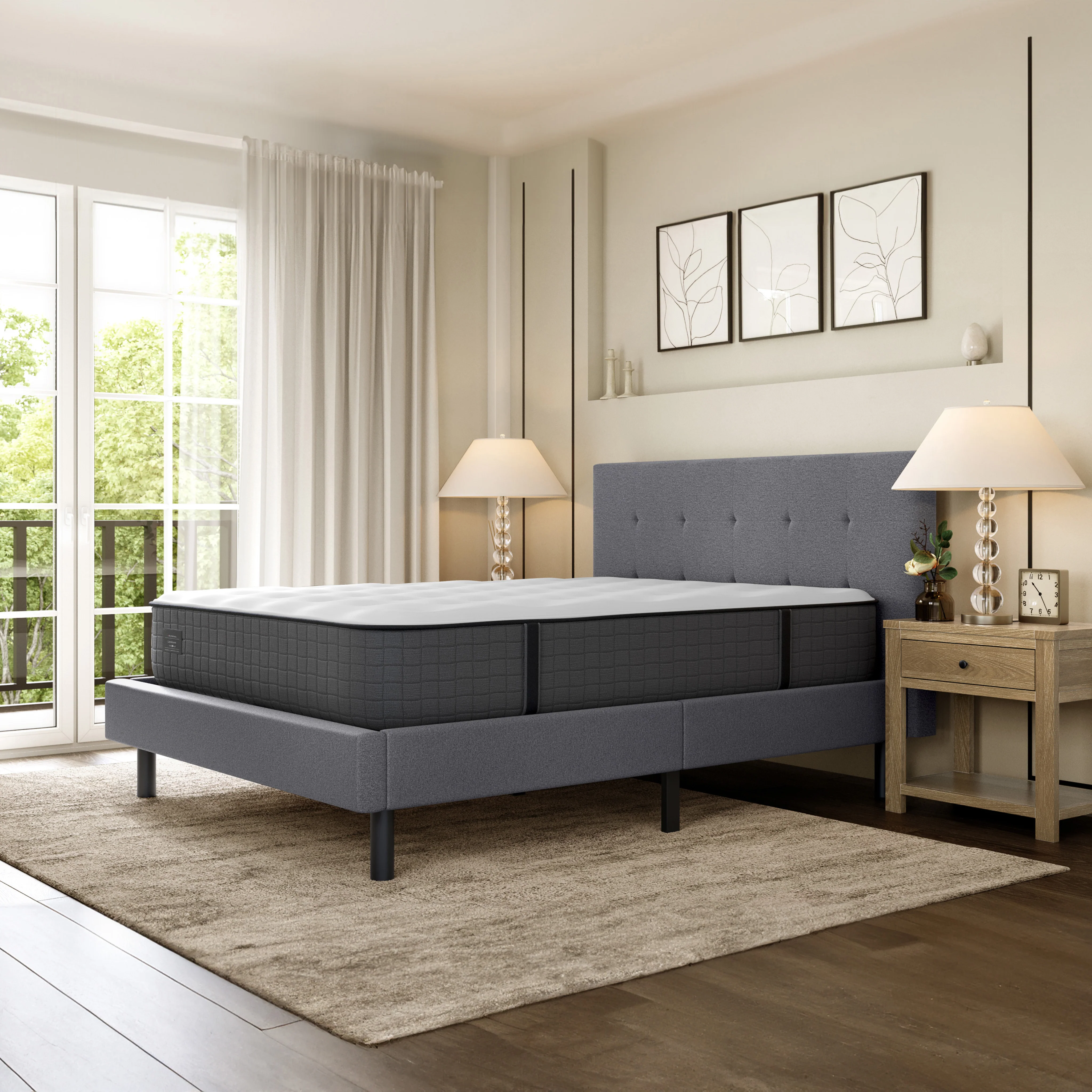 Tufted Platform Bed - Image 8